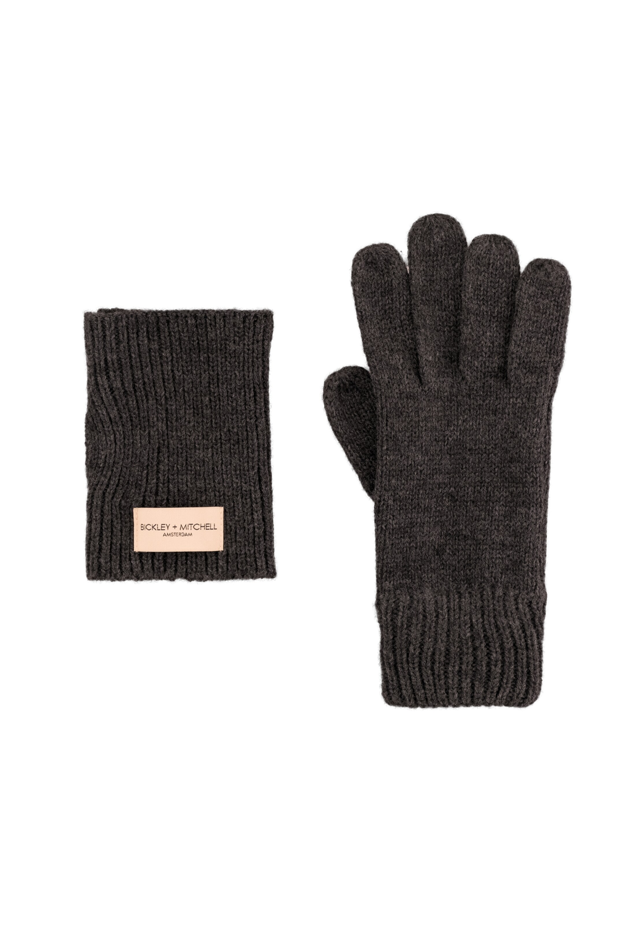 Bickley + Mitchell Fingerhandschuhe in Grau