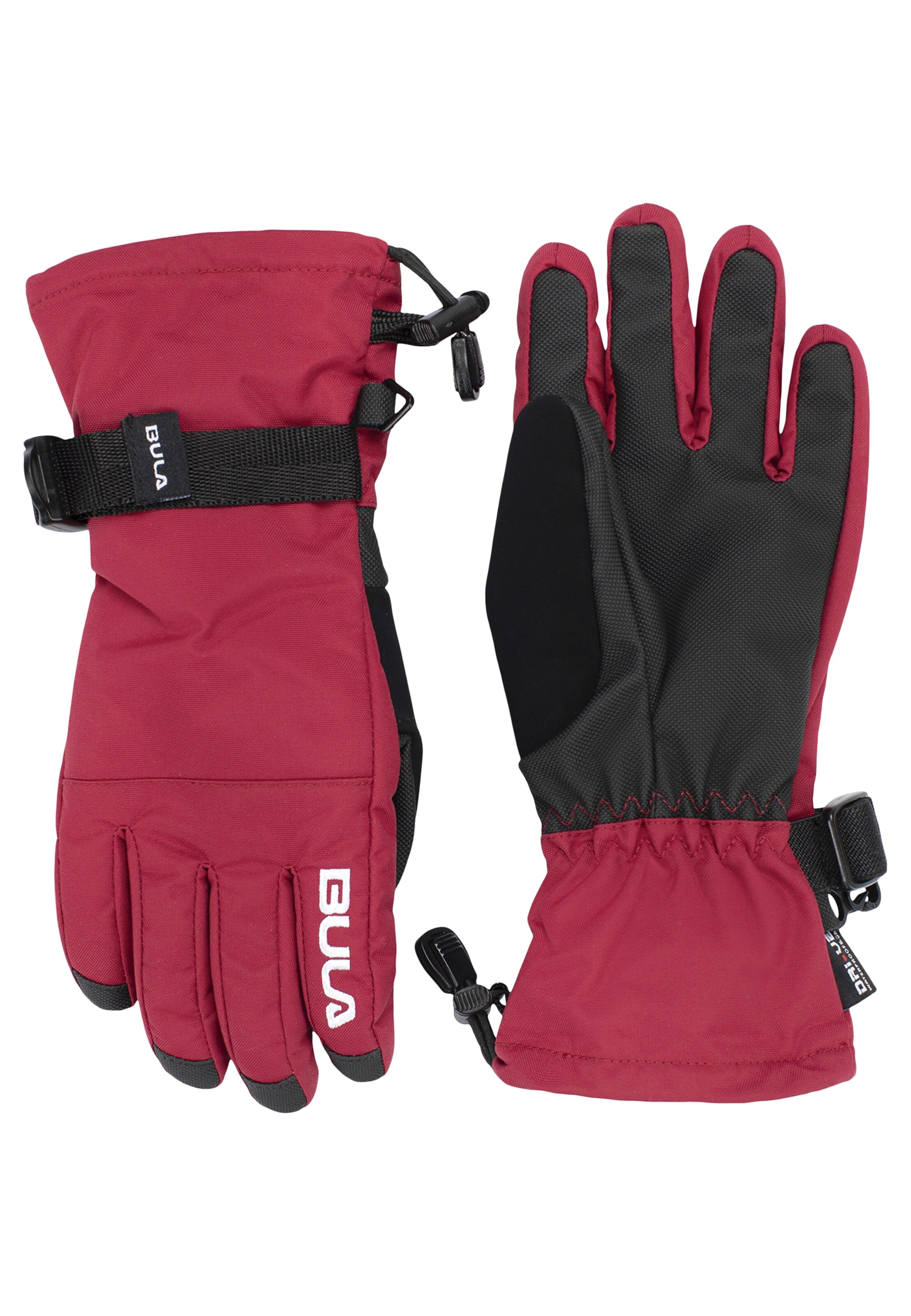 BULA Athletic Gloves in Red: front
