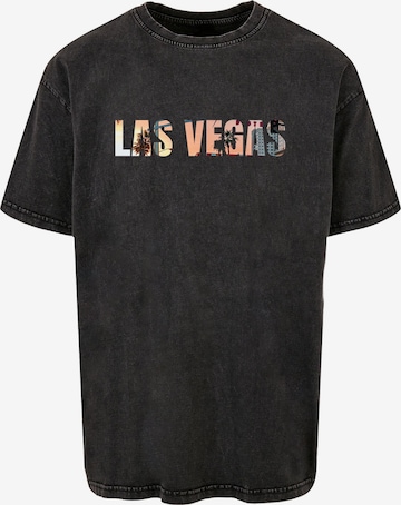 Merchcode Shirt 'Las Vegas' in Zwart: voorkant