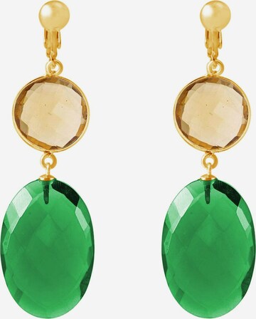 Gemshine Earrings in Gold: front