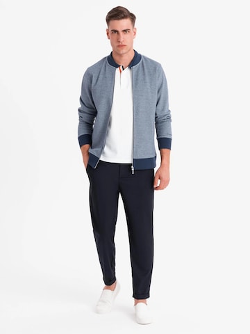 Ombre Sweat jacket 'OM-SSZP-0238' in Blue