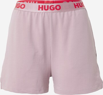 HUGO Spodnie w kolorze fioletowy: przód