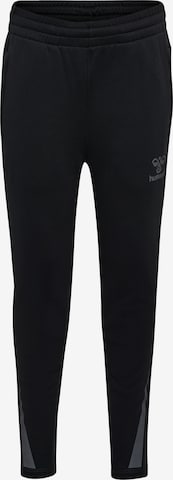 Hummel Slimfit Sporthose in Schwarz: Vorderseite