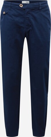 !Solid Chino kalhoty 'Bishop' – modrá: přední strana