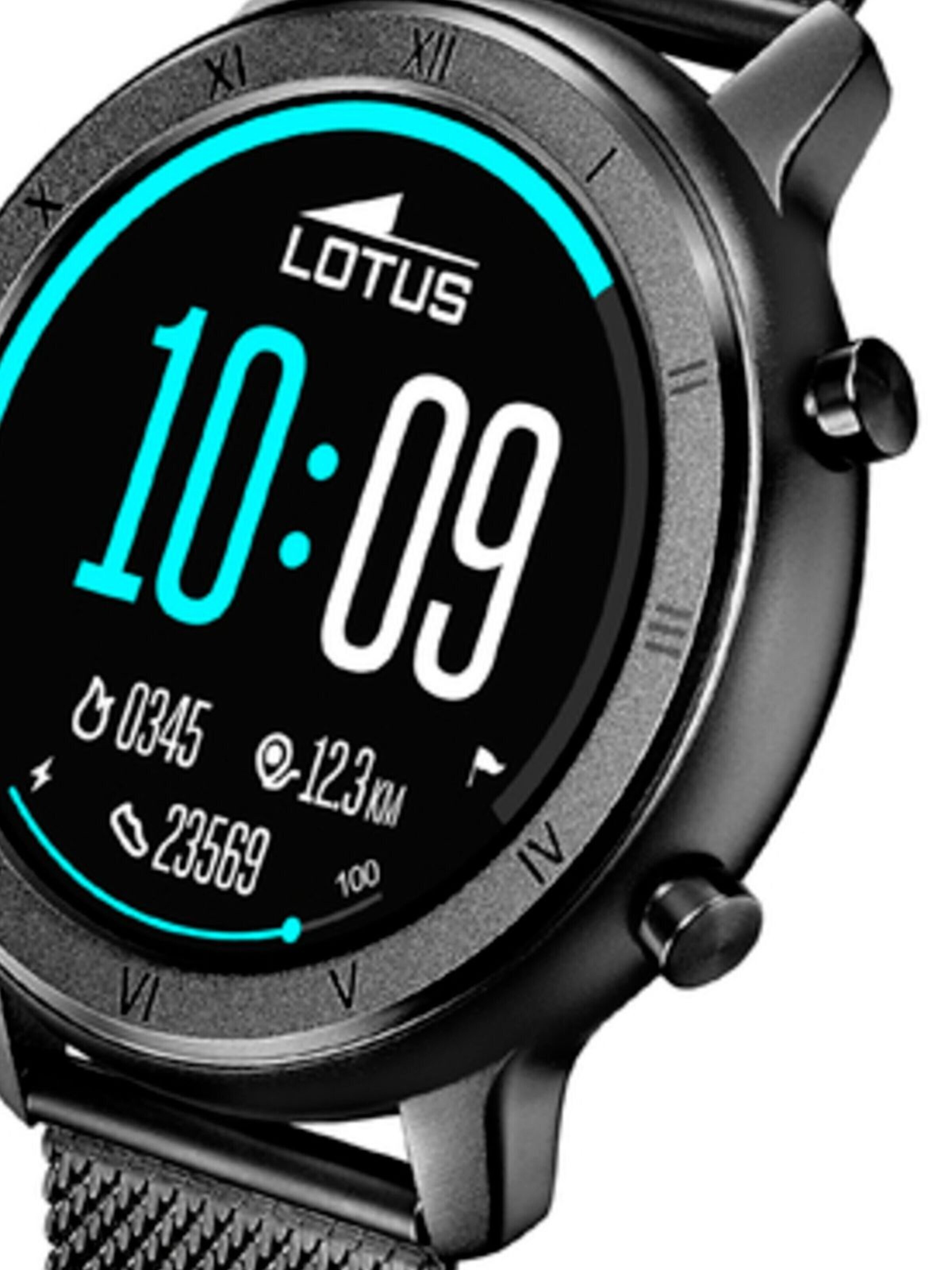 Montre digitale Lotus en noir