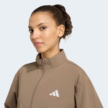 ADIDAS PERFORMANCE Training Jacket 'Essentials' in Beige