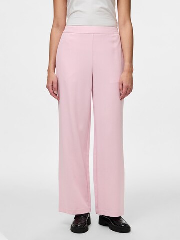 Wide leg Pantaloni 'PCBozzy' di PIECES in rosa: frontale
