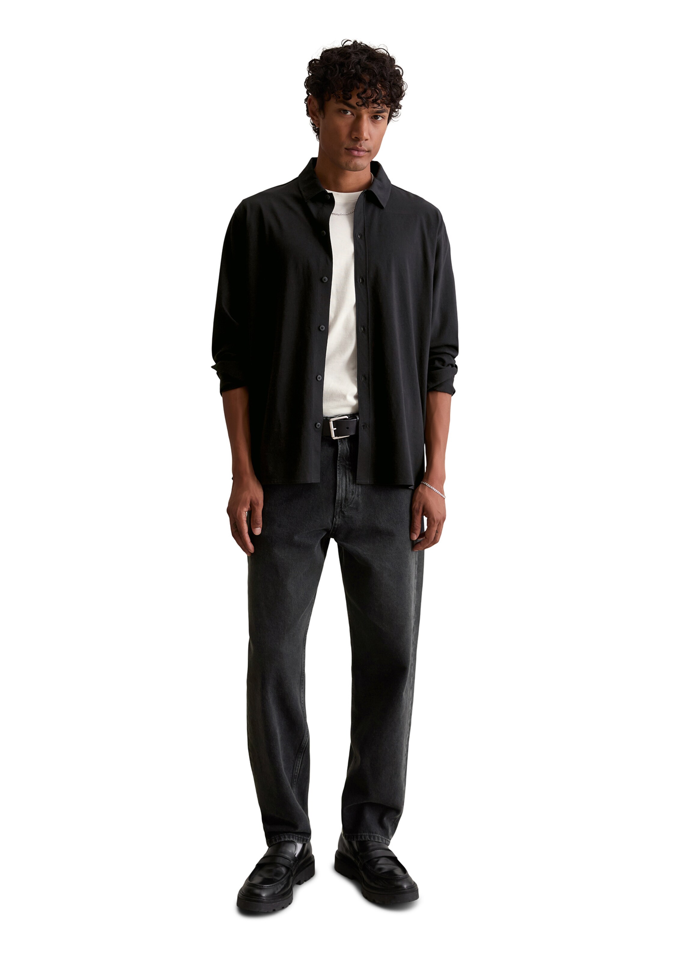 Marc O'Polo DENIM Comfort fit Overhemd in Zwart