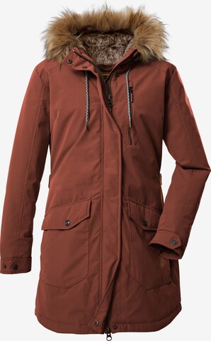 G.I.G.A. DX by killtec Outdoor Coat 'GW 7' in Red: front