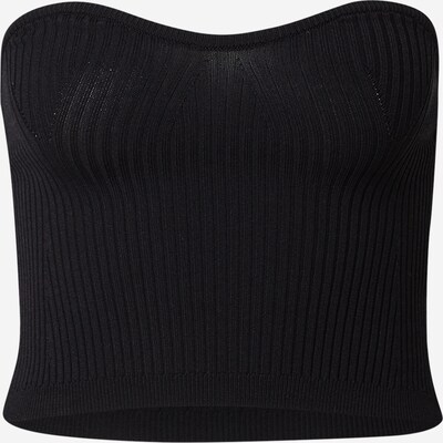 LENI KLUM x ABOUT YOU Tops en tricot 'Charlie' en noir, Vue avec produit