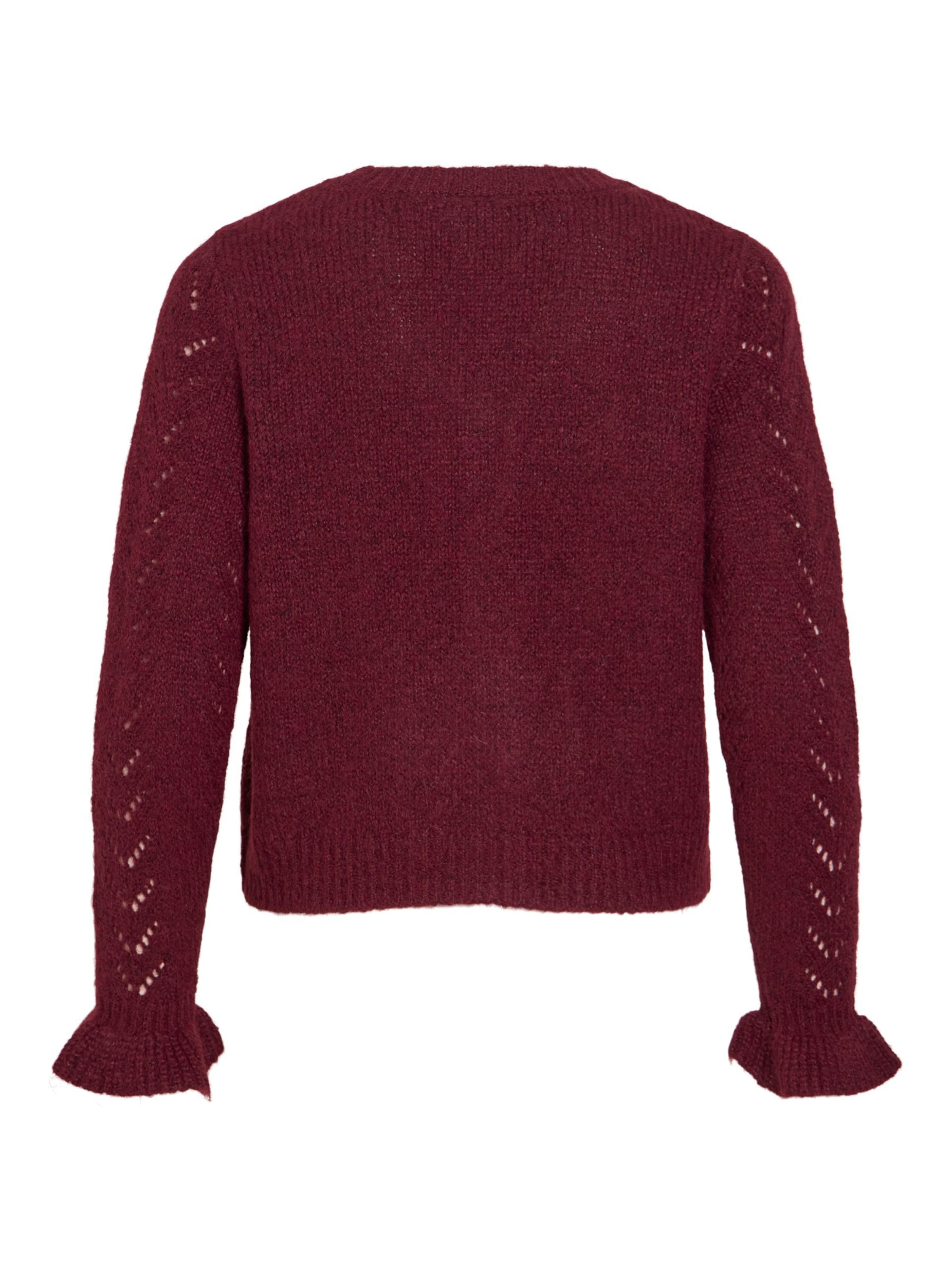 VILA Knit cardigan 'DANNA' in Red