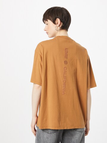T-shirt 'Graphic Short Stack Tee' LEVI'S ® en marron