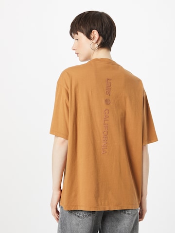 LEVI'S ® Μπλουζάκι 'Graphic Short Stack Tee' σε καφέ