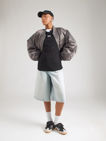 GAP Футболка оверсайз в Черный