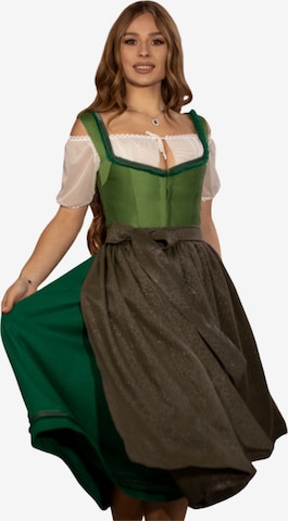 INNA.Trachten Dirndl 'Esmeralda' in Grün: Vorderseite