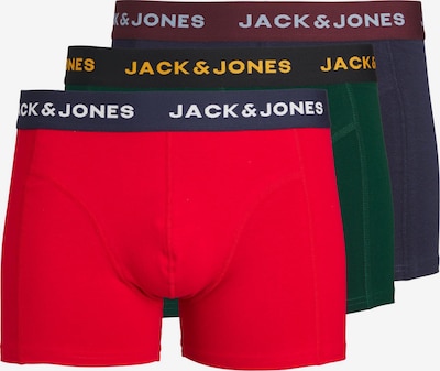 JACK & JONES Boxers 'JWHJAMES' en L en bleu foncé / vert foncé / rouge vif / blanc, Vue avec produit