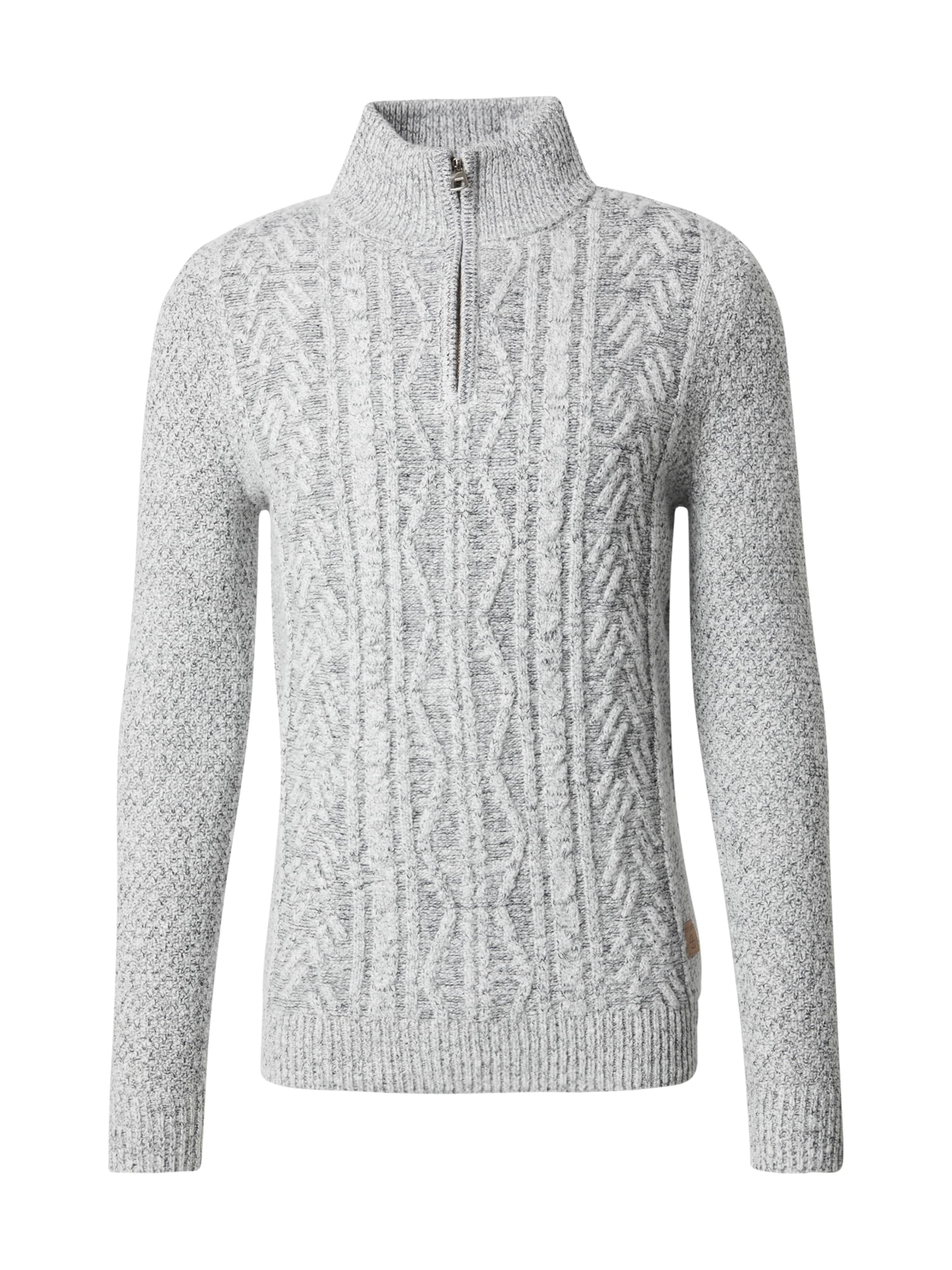 Key Largo Pullover 'Dignity' in Grau: Vorderseite
