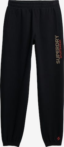 Superdry Pants in Black: front