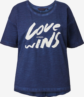 Ulla Popken Shirt in Blau: Vorderseite