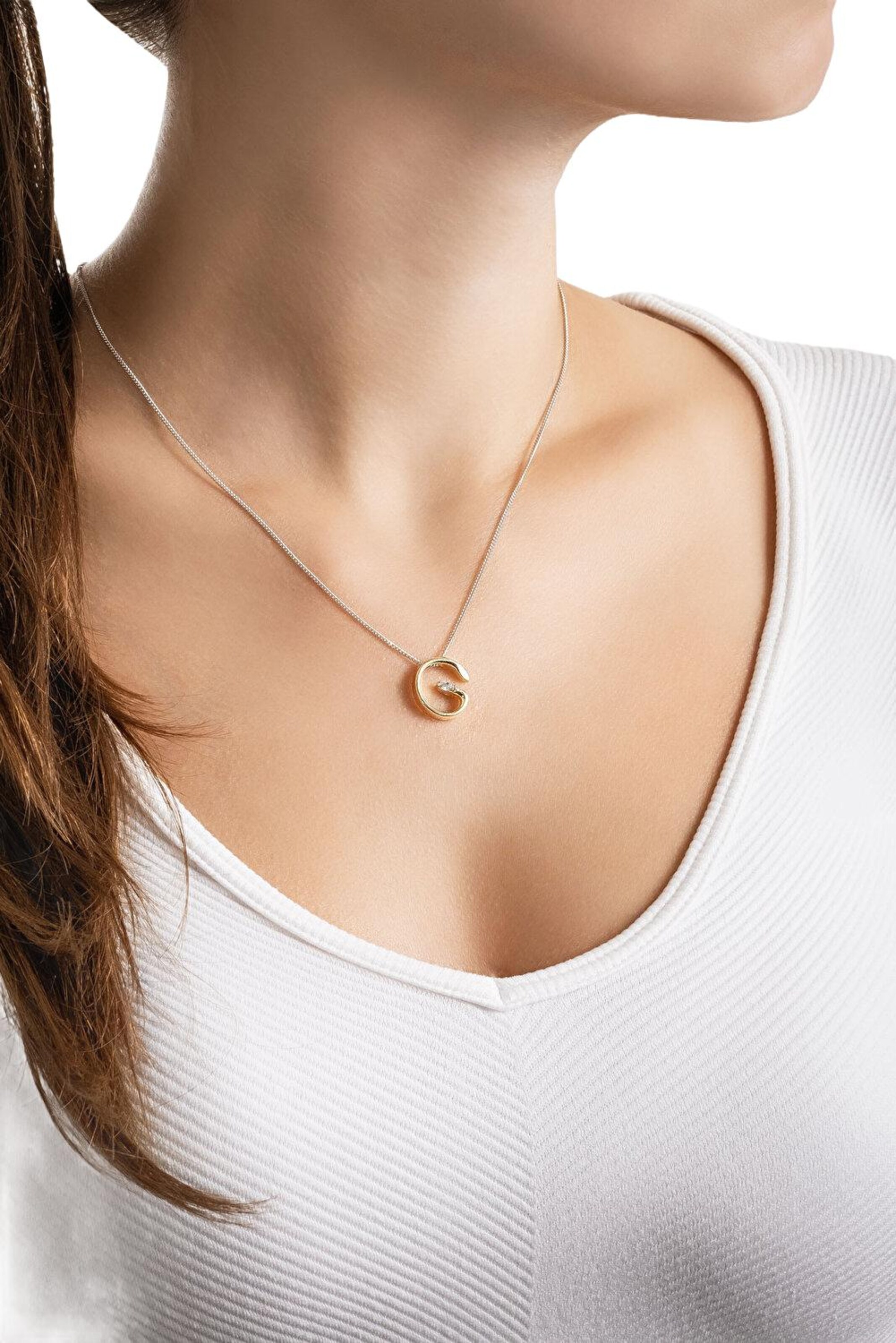 Chaîne So Chic en argent : devant