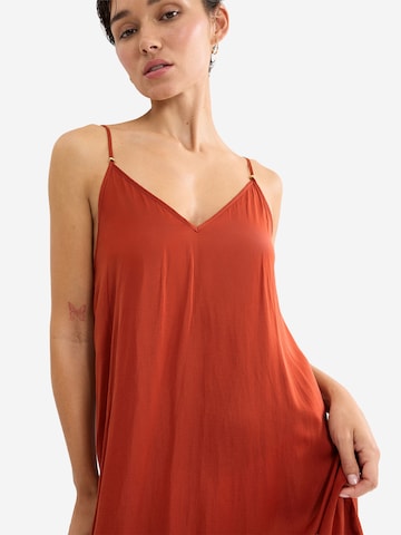 TRIUMPH Strandkleid ' Red Label Satin Summer ' in Orange