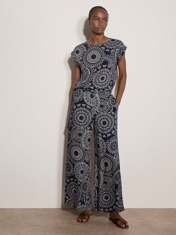 Apricot Wide leg Broek ' ' in Blauw: voorkant