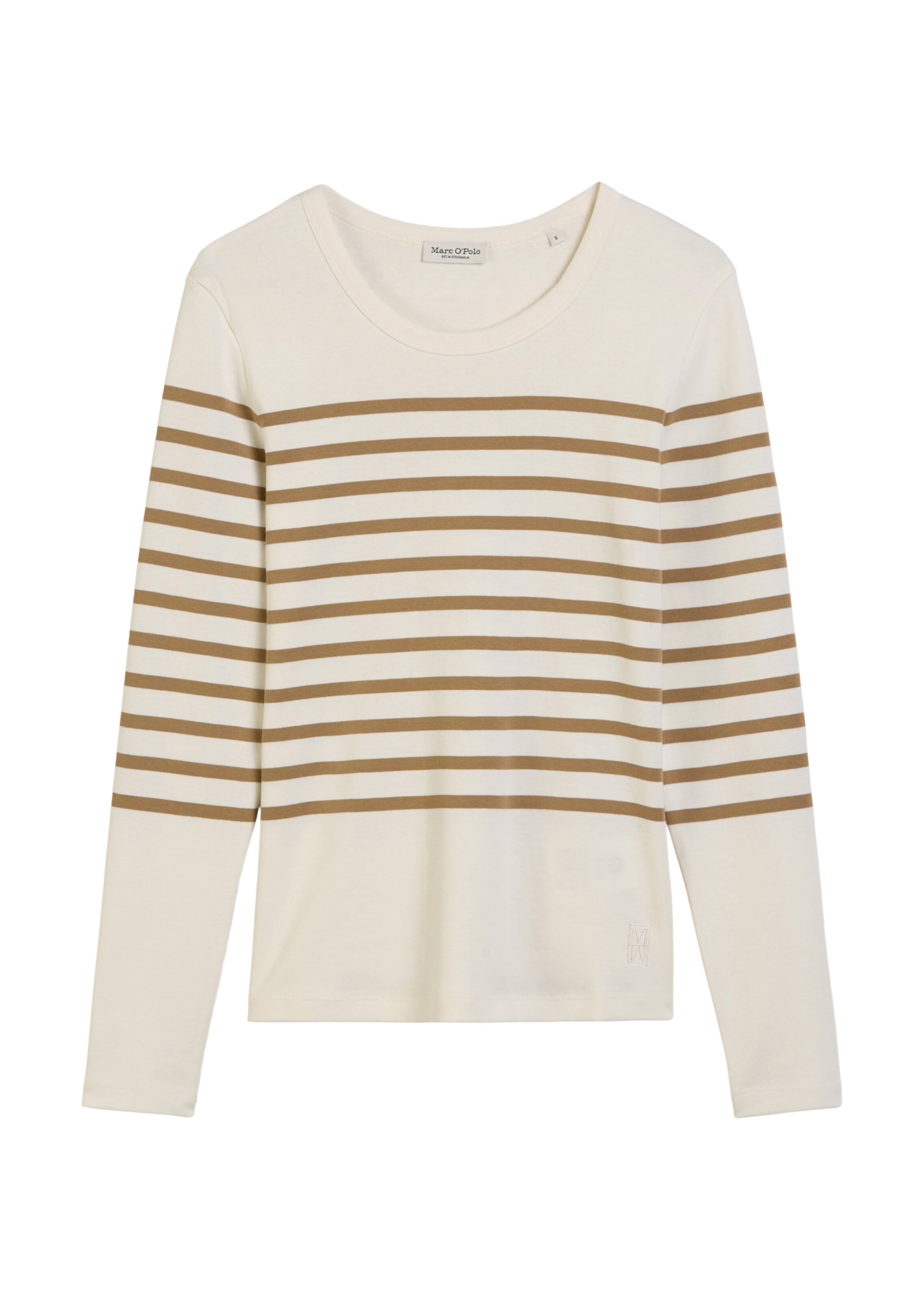 T-shirt Marc O'Polo en beige : devant