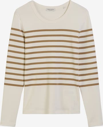 T-shirt Marc O'Polo en beige : devant