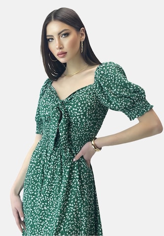 Elara Sommerkjole i grøn