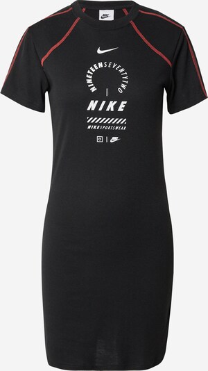 Nike Sportswear Kleid in rot / schwarz / weiß, Produktansicht
