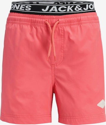 Șorturi de baie 'JPSTMAUI' de la Jack & Jones Junior pe portocaliu: față