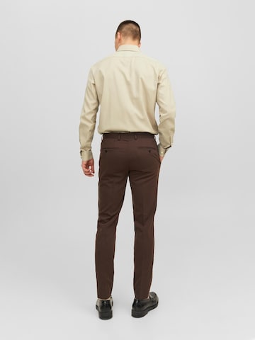 JACK & JONES Slim fit Zakelijk overhemd 'Parker' in Beige