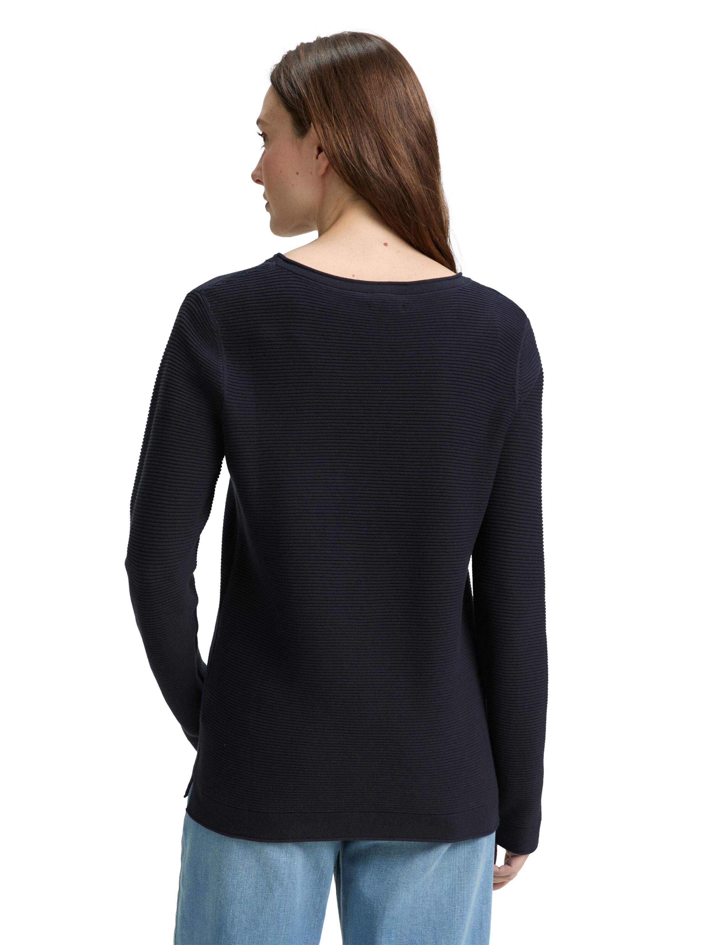 TOM TAILOR Sweater in Black