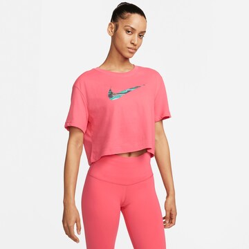 NIKE Performance Shirt 'Swoosh' in Pink: front