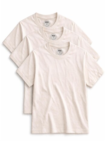 A Question Of (AQO) Shirt in White: front