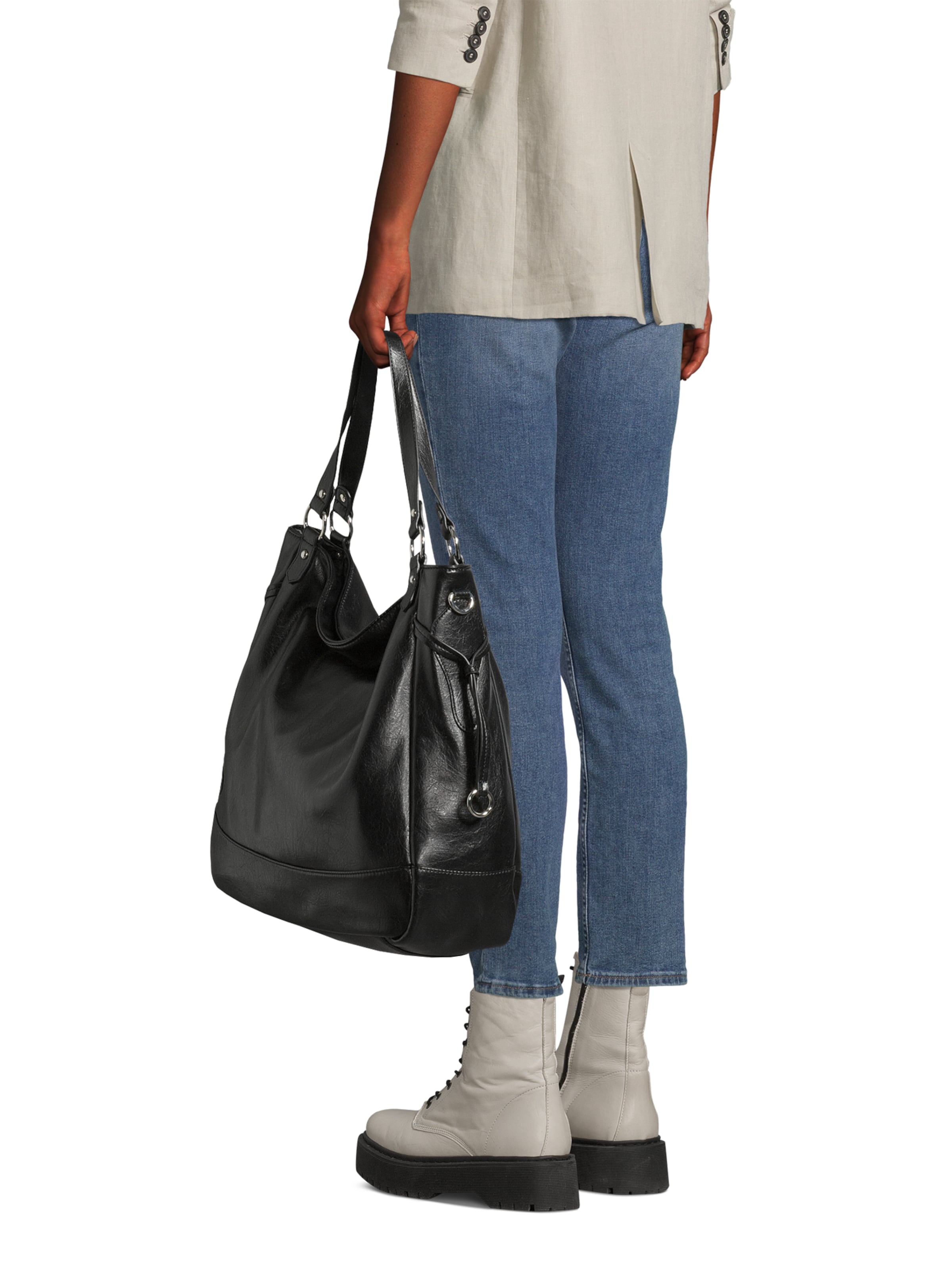 ABOUT YOURučna torbica - crna boja: prednji dio