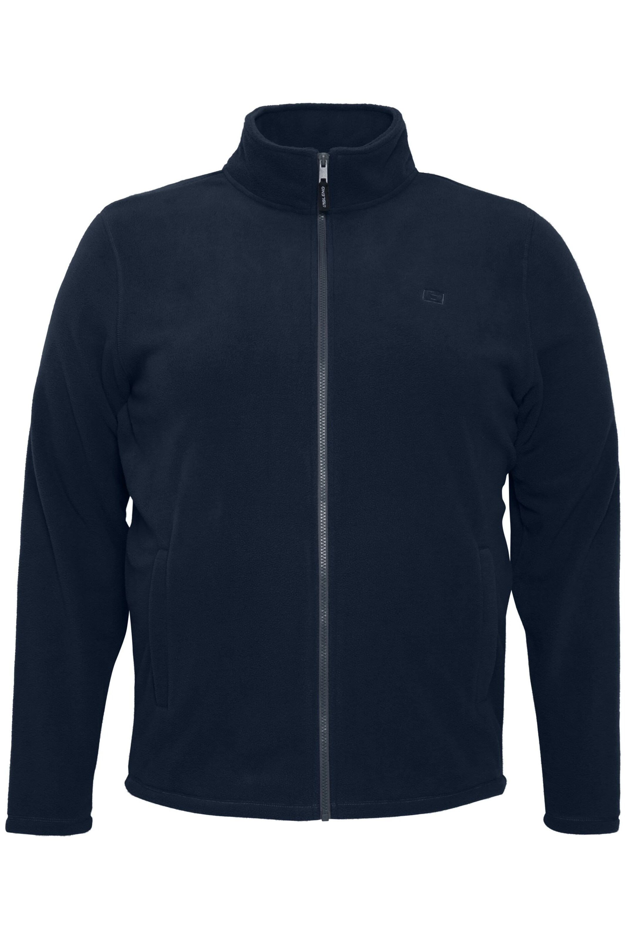 BLEND Fleece jas 'Flinne' in Blauw: voorkant