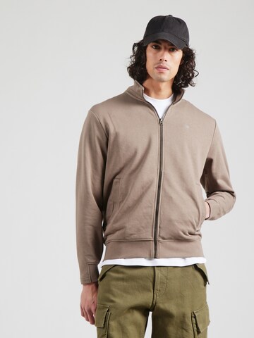 Veste de survêtement 'Nifous' G-STAR en marron : devant