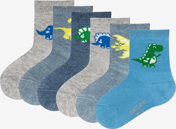 camano Socks in Blue: front