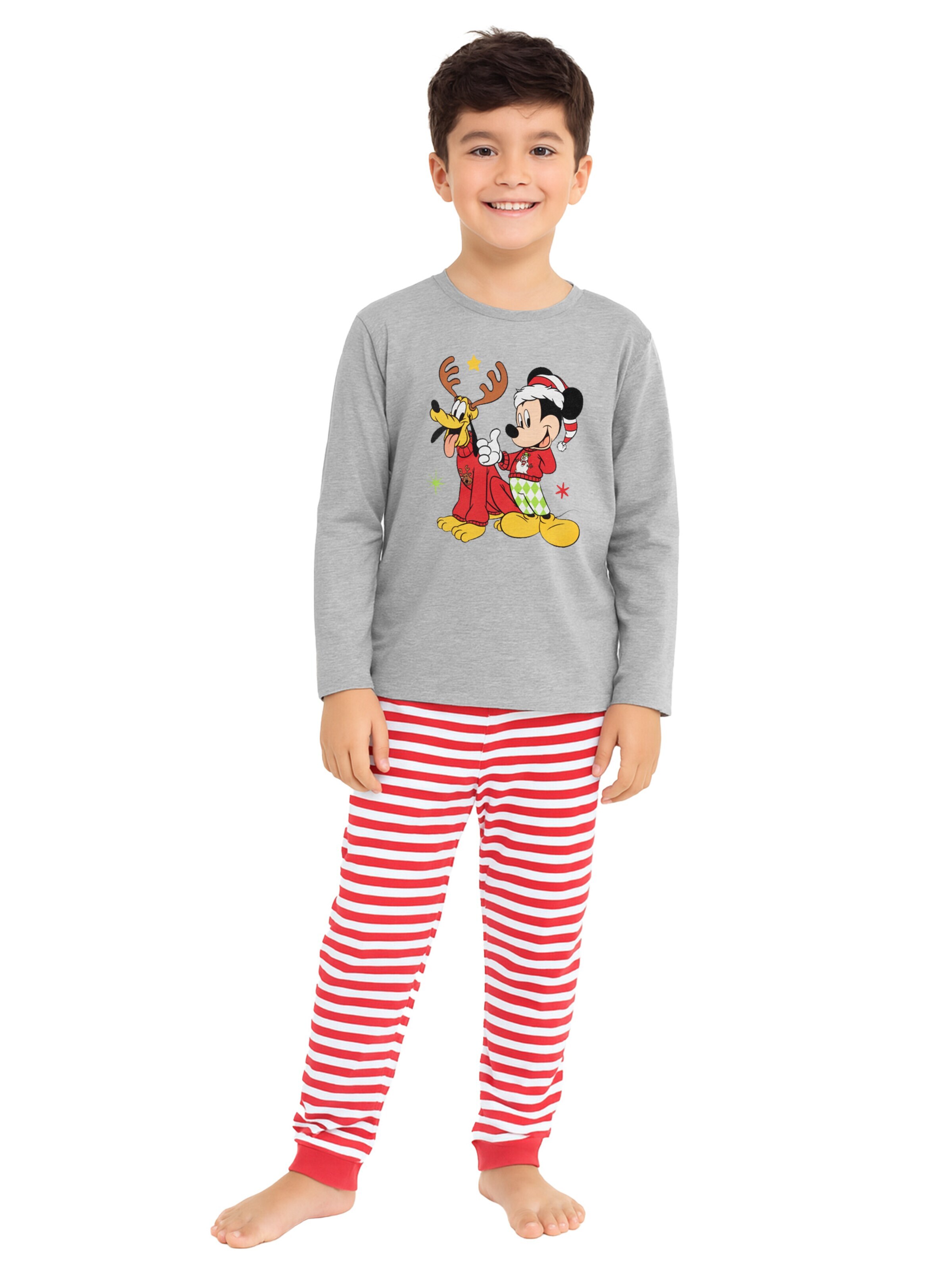 MICKEY MOUSE Pajamas 'XMAS Micky & Pluto' in Mixed colours: front
