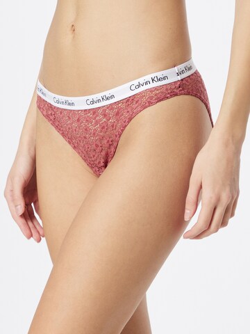 Slip 'BIKINI' Calvin Klein Underwear en rose : devant