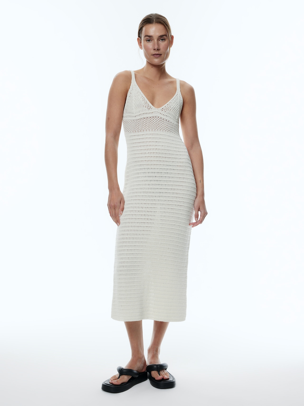 EDITED Kjole 'Yannah' creme