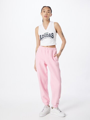 rozā ADIDAS ORIGINALS Pakapēniski sašaurināts piegriezums Bikses 'Loungewear Sweat'