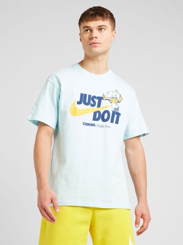 Nike Sportswear Shirt 'M90' in Blauw: voorkant