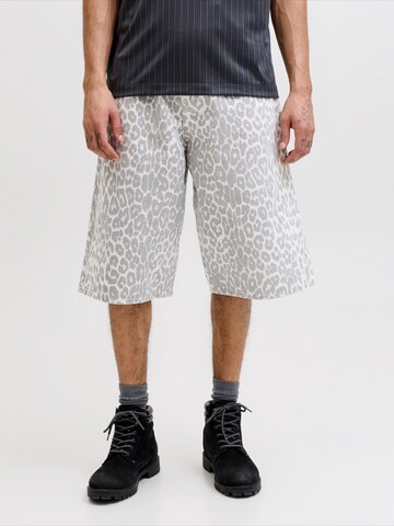 JACK & JONES Luźne Spodnie 'JPSTOWEN ROY' w kolorze szary: przód