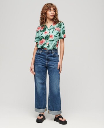 Superdry Blouse 'Beach Resort' in Groen