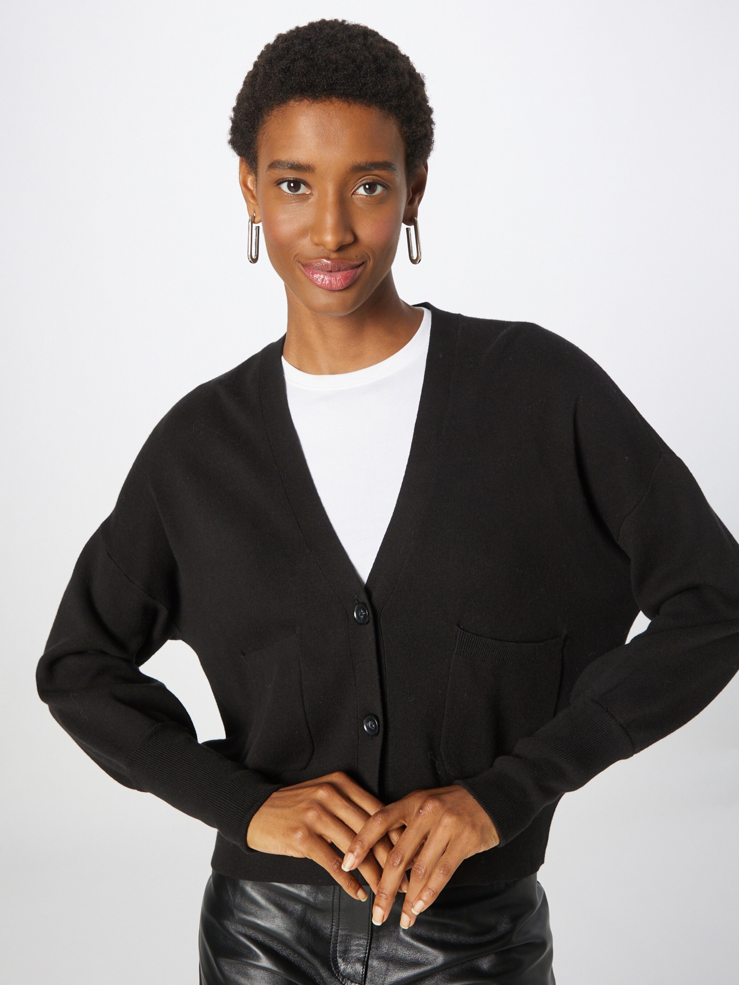 InWear Knit Cardigan 'Tenley' in Black 