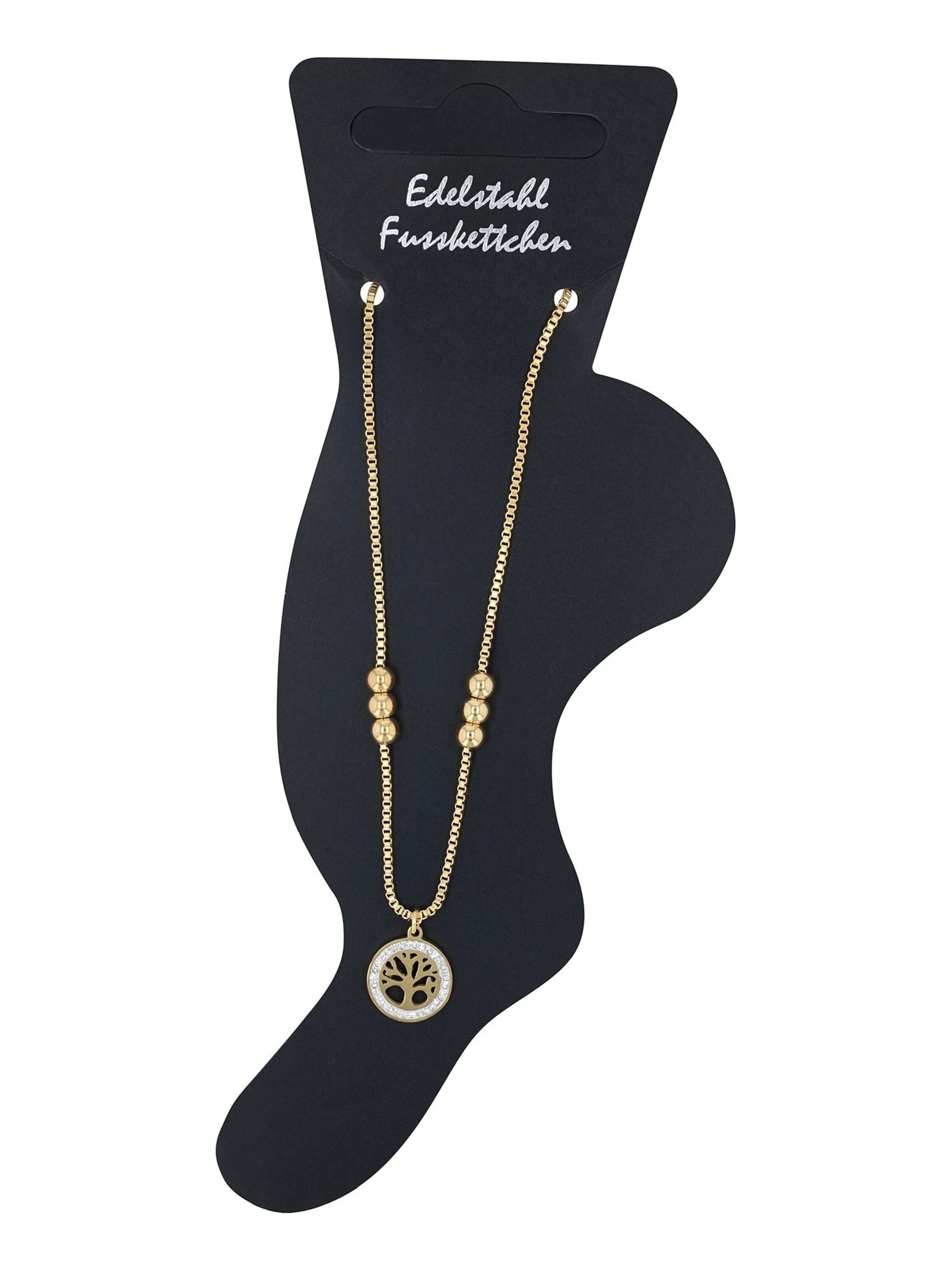 Akzent Foot Jewelry 'Vanya, Ionenplattierung' in Gold: front