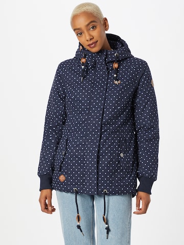 Ragwear Between-Season Jacket 'Danka' in Blue: front