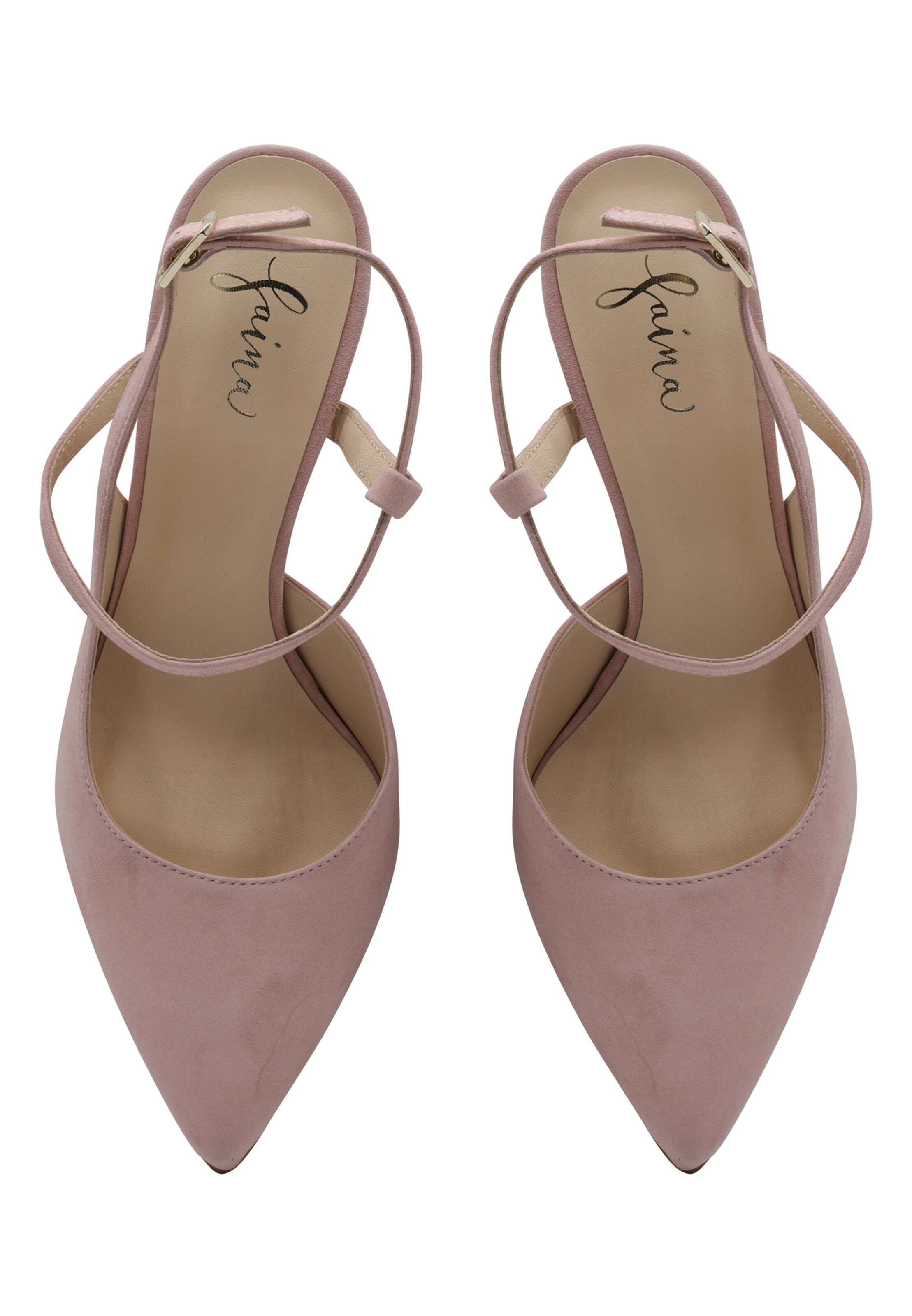 faina Лодочки с открытой пяткой в Ярко-розовый